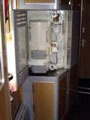 Samovar d'eau chaude dans train transsibérien